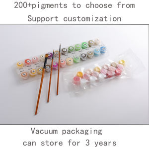 キャンバス絵画壁アート手作り油絵キャンバス木と川アートワークキャンバス卸売 - Product Image 6