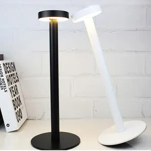 Luxus moderne Tisch lampe mit USB-Ladeans chluss LED wiederauf ladbare Lampe Restaurant dekorativen Tisch