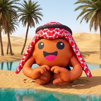 Mascotte gonflable personnalisée imprimée, personnage de dessin animé, modèle publicitaire gonflable d'extérieur pour événement au Moyen-Orient