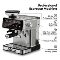 Máquina de Espresso Profesional Anbo de 20 Bares para el Hogar con Molinillo de Granos de Café, Máquina de Café Espresso y Cappuccino Personalizada de Fábrica