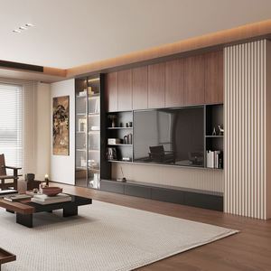 <b>TV</b> Media Console Cabinet Modern Luxury Wall <b>Mounted</b> Floating <b>Stand</b> Wooden Living Room Furniture Storage Fits 65"+ <b>TVs</b> - Product Image 2