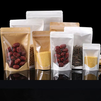 Sachet en papier kraft plastique Mylar Doypack fermeture latérale pour grains comestibles thé parfumé grains assaisonnement gouttes d'anis soufflé