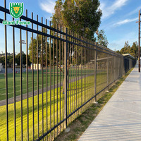 Installations Faciles, Barrières Extérieures Modernes et Sûres en Fer Forgé & Clôture de Jardin en Acier Tubulaire, Écologiques, Hauteur 12 Pieds