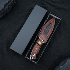 Cuchillo de Bolsillo Lich de Acero Inoxidable de Alta Calidad con Mango de Madera, Hoja Fija, Personalizable OEM, para Camping, 265 mm, 1 Año de Garantía - Product Image 3