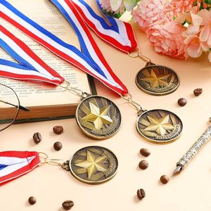 Medaglie d'Oro con Nastri per Bambini, Studenti, Adulti, Premi Scolastici, Competizioni, Trofei e Regali - Product Image 4