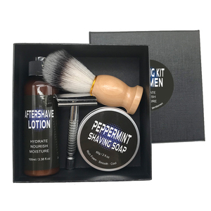 Custom Private Label Barber Shop Handle Single Blader Beard Knife Metal <strong>Straight</strong> <strong>Razor</strong> Shaving <strong>Kit</strong> - Product Image 5