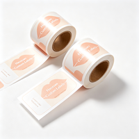 Etiquetas Personalizadas para Bálsamo Labial Haoxuan, Adhesivos Impresos en Papel Sintético con Acabado Brillante para Envases de Cosméticos
