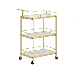 Carrito de lujo ligero para salón de belleza, estante de almacenamiento multicapa para arte de uñas y pestañas, carrito de herramientas móvil y práctico para cosméticos - Product Image 2