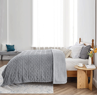 Vente directe usine ODM – Couvertures de lit en polaire Sherpa douces, confortables et chaudes, couvertures de luxe en gros