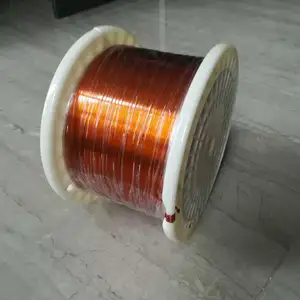 Fio de cobre esmaltado plano, fio de cobre retangular fino para gerador pequeno