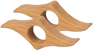 แหวนไม้บีชรูปวงรีสำหรับนิ้วโป้ง อ่านหนังสือ ของขวัญส่วนตัว เป็นมิตรกับสิ่งแวดล้อม พร้อมโลโก้สั่งทำพิเศษ ของขวัญสำหรับนักอ่าน แขวนผนังได้ - Product Image 4