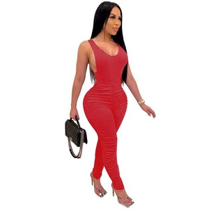 <span class=keywords><strong>De</strong></span> la <span class=keywords><strong>mujer</strong></span> 2 piezas <span class=keywords><strong>de</strong></span> Otoño <span class=keywords><strong>de</strong></span> Yoga conjunto sin mangas mono y las arrugas <span class=keywords><strong>pantalones</strong></span> largos <span class=keywords><strong>en</strong></span> Plus tamaño - Product Image 5