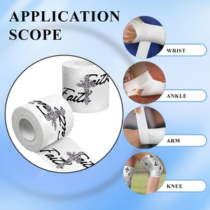 Ruban <span class=keywords><strong>de</strong></span> sport en coton multicolore du fabricant professionnel pour le soulagement musculaire, largeur <span class=keywords><strong>de</strong></span> 5cm - Product Image 4