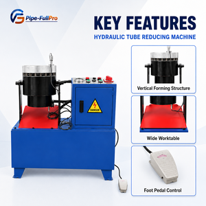Machine de sertissage de flexibles hydrauliques en acier inoxydable robuste pour le formage des extrémités de raccords de flexibles industriels, semi-automatique haute précision - Product Image 2