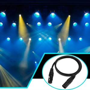 Cable <span class=keywords><strong>DMX</strong></span> XLR de 3 Pines Personalizable de Alta Calidad, PVC Macho-Hembra, 1M 2M 3M 5M 10M 20M para Luces de Escenario, Reproductor de DVD, Proyector de Audio - Product Image 2