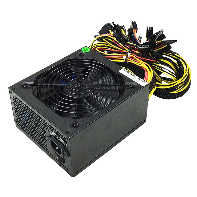 PC Full Voltage 110V-240V Computer ATX 1600W PSU Power Supply Rated Multi-channel Power Supply