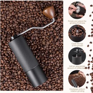 Molinillo de Café Manual Portátil, Mini, de Aleación de Aluminio 420, con 60 Niveles de Ajuste Externo - Product Image 4
