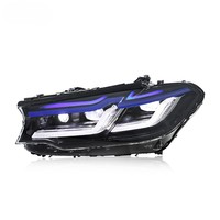 Luces Delanteras para Auto YX All-Weather 6000K para BMW Serie 5 G30 G38 2018-2020, 12V, Carcasa Impermeable de ABS, Plug+Play, Actualización