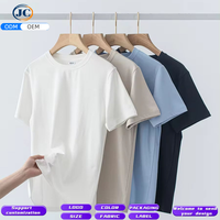 Camiseta ZC 180G Ligera y Transpirable de Algodón Liso para Hombre, Personalizable con Marca, Camiseta Básica Informal de Manga Corta