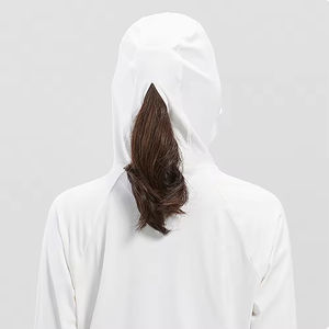 Personalizado UPF 50 + Spandex transpirable/Nylon protección solar Zip up Sudadera con capucha manga larga sol camisa senderismo chaqueta al aire libre Unisex - Product Image 6