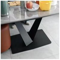 Table d'appoint carrée moderne en marbre, style luxe léger, durable, pour salon et petit appartement