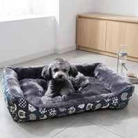 Lit pour chien de luxe XL personnalisé, écologique, toutes saisons, en forme de canapé, tapis, niche, couleur bonbon, pour chiots et grands chiens