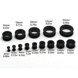 مجموعة من 10 سدادات أذن من الأكريليك وأنفاق ملونة طقم توسيع الأذن المخترقة مجوهرات جسم الزفاف - Product Image 3