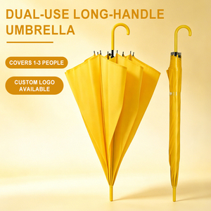 Custom Logo J-Hook Handle Straight Rain <b>Umbrella</b> <b>Windproof</b> Customized Branded Promotional <b>Umbrellas</b> - Product Image 2