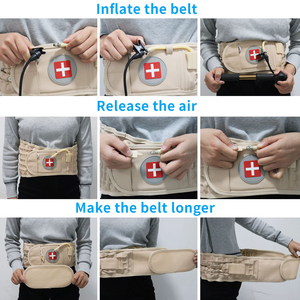 Ceinture de décompression, dispositif de traction vertébrale, ceinture de soutien lombaire gonflable pour soulager les douleurs du bas du dos, pour femmes et hommes - Product Image 4