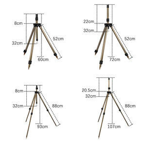 Support de <span class=keywords><strong>canne</strong></span> à pêche, bâton de banque en alliage d'aluminium, rétractable, Portable, outil de pêche, vente en gros - Product Image 5
