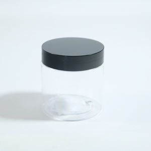 50ml 80ml 100ml 120ml 150ml 200ml 250ml 500ml 8 oz PS PET 클리어 화장품 크림 항아리 플라스틱 바디 스크럽 용기 - Product Image 5