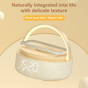 Altavoz Inalámbrico <span class=keywords><strong>Bluetooth</strong></span> <span class=keywords><strong>de</strong></span> Madera 4 en 1 <span class=keywords><strong>con</strong></span> la <span class=keywords><strong>Mejor</strong></span> <span class=keywords><strong>Calidad</strong></span> <span class=keywords><strong>de</strong></span> <span class=keywords><strong>Sonido</strong></span>, Cargador <span class=keywords><strong>de</strong></span> Teléfono <span class=keywords><strong>con</strong></span> Carga Inalámbrica y Luz Nocturna - Product Image 4