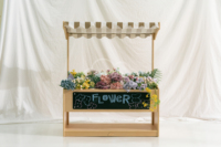 JOOYES Meuble de jeu de rôle moderne en bois pour la maternelle, station de rangement et d'affichage pour épicerie, tableau noir - Vente chaude