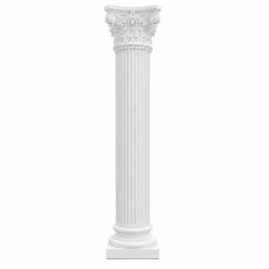 <span class=keywords><strong>Columnas</strong></span> <span class=keywords><strong>Romanas</strong></span> Sólidas de GRC/GRG Personalizadas con Ejes Acanalados, Aptas para Exteriores de Hoteles y Otras Aplicaciones Decorativas - Product Image 1