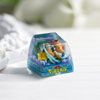 3D Printed Resin for Poke-moned Umbreon Artisan Keycap Hand‑Made Mini Landscape Custom for MX‑Structure Mechanical Keyboard