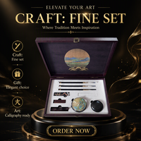 Ensemble d'étude des Quatre Trésors, kit de style chinois fait main, 15 pièces, pinceaux de calligraphie en poils de loup, pierre à encre, papier de riz, coffret cadeau haut de gamme