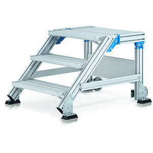 Escalera Industrial Móvil de <span class=keywords><strong>Aluminio</strong></span> Reforzado para Exteriores, Plataforma Plegable Tipo Espiga con Perfil de Extrusión de Aleación de <span class=keywords><strong>Aluminio</strong></span> - Product Image 6