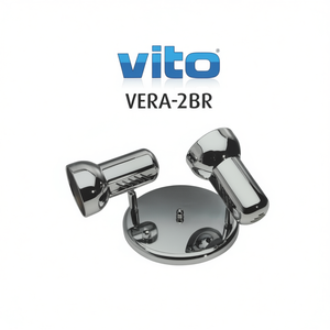 โคมไฟติดผนังโลหะสีขาว 2xE27 ที่ใส่หลอดไฟ อุปกรณ์ให้แสงสว่างภายในอาคาร - Product Image 3