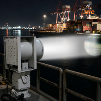 Projecteur marin LED de sécurité pour terminal conteneurisé, support de grue portuaire, lampe de sécurité VTS marine motorisée avec fonction Pan-Tilt, fournisseur
