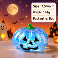 YIWUPOWER Halloween Jouet à presser anti-stress en forme de boulette démoniaque effrayante, en maltose et pectine, décoratif de table