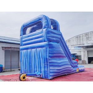 17 'Hoge Opblaasbare Waterglijbaan Voor Kinderen Met Zwembad Gecertificeerd Door En14960 Gemaakt Van Loodvrij Materiaal Van Sino Inflatables - Product Image 4