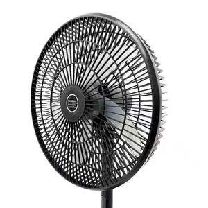 Grand ventilateur solaire rechargeable de 16 pouces, longue durée de fonctionnement, fort débit d'air, ventilateur de bureau et sur pied, double usage, pour le camping en plein air - Product Image 4