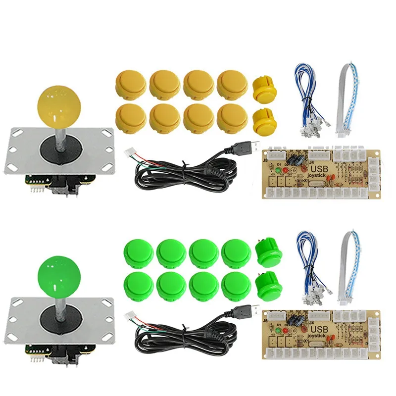 Original Factory Direct Sell Colorful Push buttons PC arcade game joystick kit