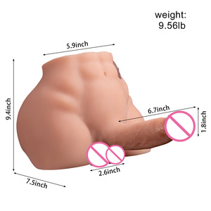 Bambola sessuale maschile con dildo vibrante, torso per adulti per stimolazione del punto G, masturbatore unisex per donne, coppie e uomini <span class=keywords><strong>gay</strong></span> - Product Image 6