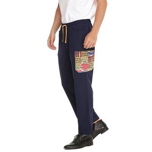 Pantalones <span class=keywords><strong>de</strong></span> Trabajo Médicos Personalizados OEM con Logotipo Bordado, Estilo Étnico, Uniforme Médico para <span class=keywords><strong>Hombre</strong></span>, Pantalones <span class=keywords><strong>de</strong></span> Pierna Recta - Product Image 3