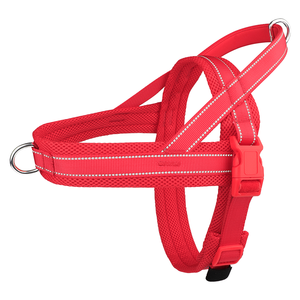 New <strong>Design</strong> Fashion Colored Dog <strong>Harness</strong> Breathable <strong>Puppy</strong> Chest Strap Simple Nylon Widened Reflective Edge Wrapping for Dogs - Product Image 6