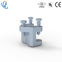 Adaptateur de poutre de support sismique avec homologation FM, en acier moulé Q235B, finition zinc électrogalvanisé, pour tuyaux jusqu'à 8 pouces, norme NFPA