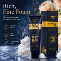 Crème Nettoyante Visage Éclaircissante Anti-Taches Seefair avec Hydratant, Nettoyage en Profondeur, Élimination des Points Noirs et Contrôle du Sébum