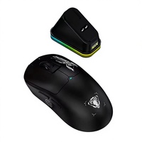 Nuevo Mouse Inalámbrico Jedel 5D, Mouse para Juegos Ligero de Tres Modos, Mouse para Juegos de PC RGB con Base de Carga para Computadora Portátil