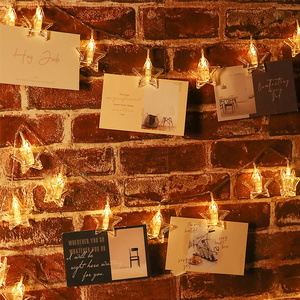 Partyhigh Stars Photo <b>Clips</b> String <b>Light</b> 10.5FT LED Photo Wall Decor <b>Lights</b> <b>with</b> 20 <b>Clips</b> Battery Operated Star <b>Fairy</b> <b>Lights</b> - Product Image 6